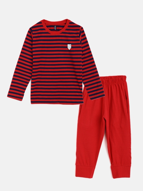 

GAME BEGINS Boys Assorted Cotton T-shirt with Joggers