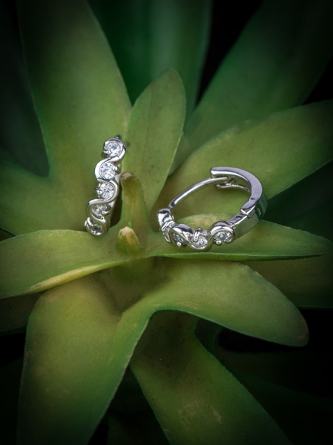 

Alankruthi Silver-Toned Quirky Hoop Earrings