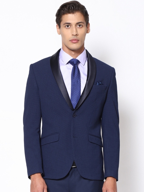 

Blackberrys Men Slim Fit Blazer, Navy blue