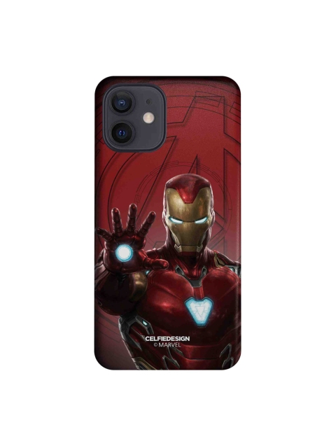 

CelfieDesign Maroon & Gold-Toned Iron man Mark L Armor Pattern iPhone 12 Pro Slim Back Case