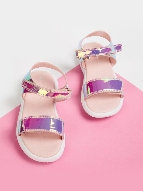 

Fame Forever by Lifestyle Girls Pink Open Toe Flats