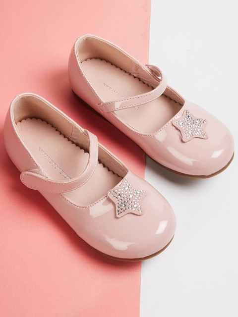 

Fame Forever by Lifestyle Girls Pink Embellished Ballerinas Flats