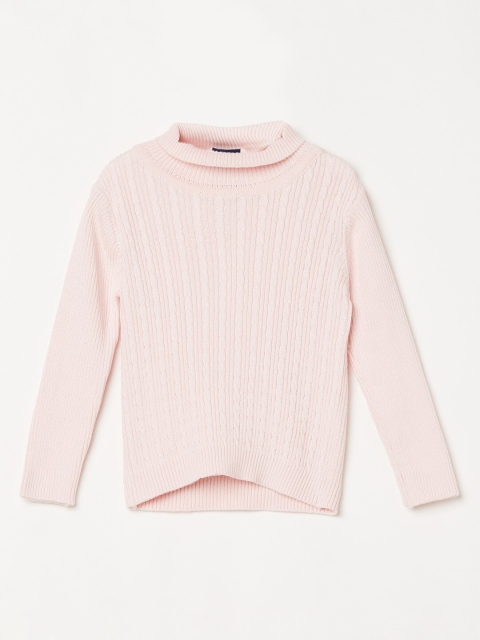 

Juniors by Lifestyle Girls Pink Ribbed Pullover