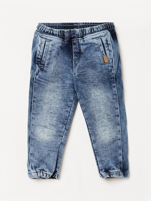 

Juniors by Lifestyle Girls Blue Heavy Fade Stretchable Jogger
