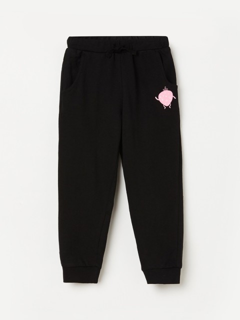 

Juniors by Lifestyle Girls Black Solid Cotton Joggers
