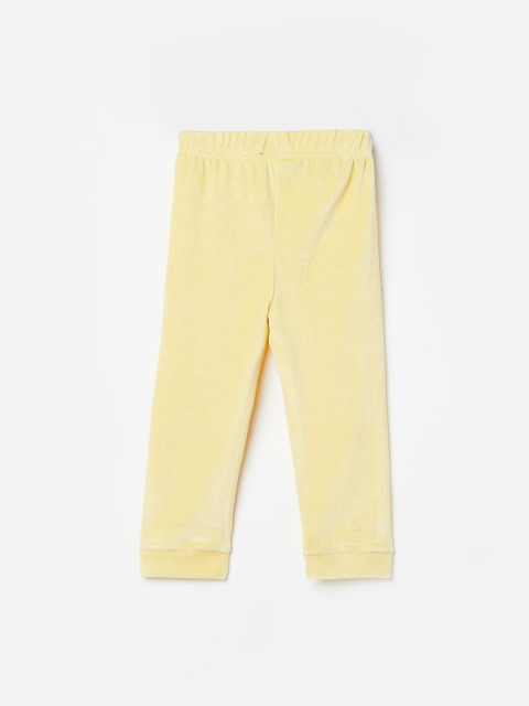 

Juniors by Lifestyle Girls Yellow Solid Cotton Track Pants