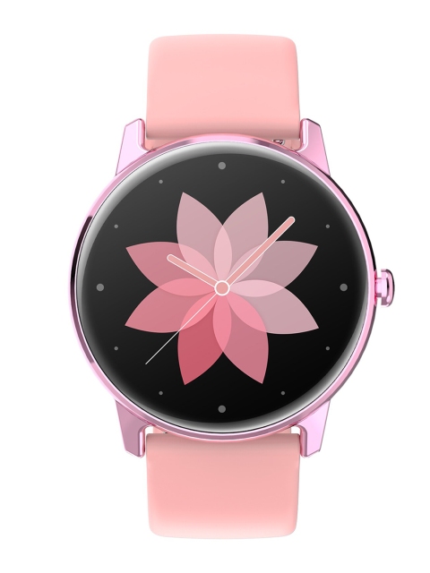 

LOIS CARON Unisex Pink Alloy Printed Smart Watch SW-022