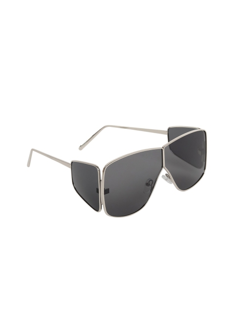 

SCAGLIA Unisex Black Lens & White Shield UV Protected Lens BLACK_BADSHAH_SCG