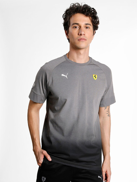 

PUMA Motorsport Men Black Applique T-shirt