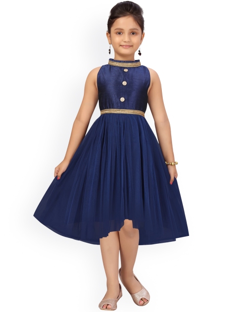 

Aarika Girls Navy Blue & Gold-Toned Dress