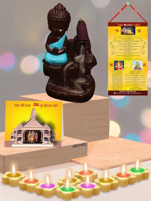 

Archies Buddha Smoke Fountain & Home Gift Sets, Brown