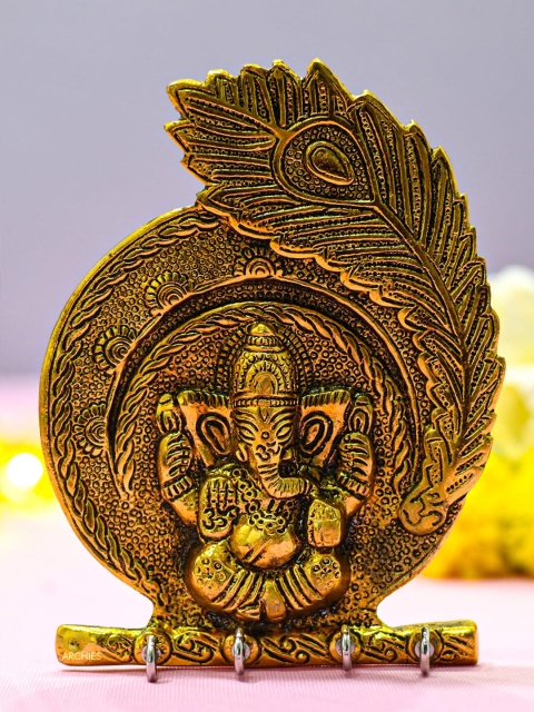 

Archies Ganesha & 13 Pieces Ceramic Home Gift Set, Brown
