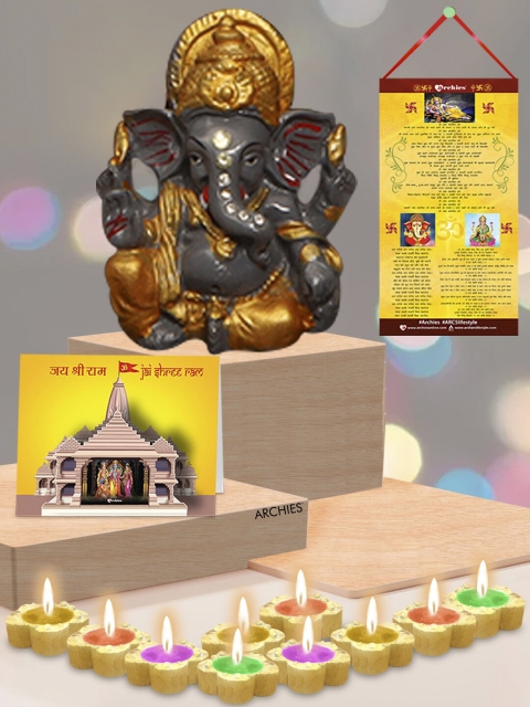

Archies Ganesha Idol & Home Gift Set, Black