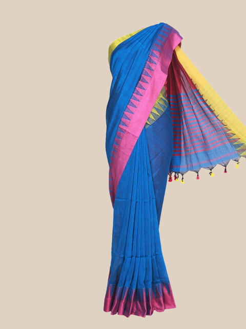 

The Chennai Silks Magenta & Pink Pure Cotton Saree