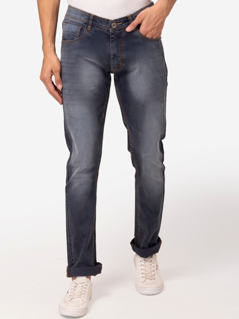 

Allen Cooper Men Blue Slim Fit Heavy Fade Stretchable Jeans