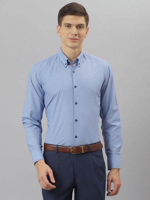 

Richlook Men Blue Printed Formal Shirt