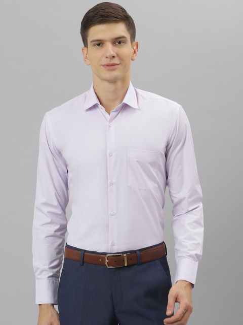 

Richlook Men Purple Opaque Cotton Formal Shirt