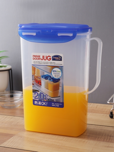 

Lock & Lock Transparent & Blue Plastic Water Jug