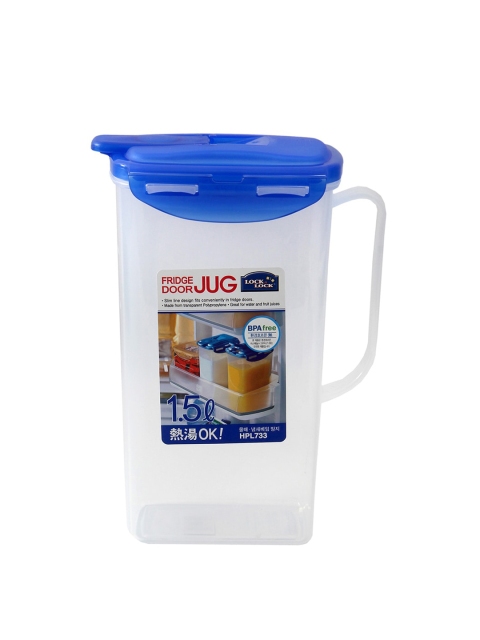 

Lock & Lock Transparent & Blue Plastic 1.5 Liters Water Jug
