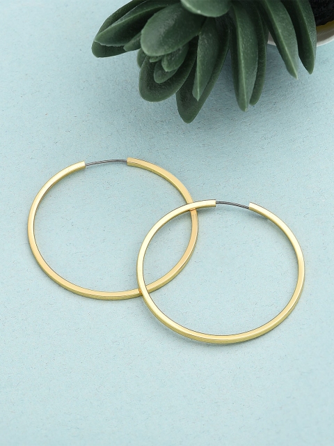 

Accessorize Women Gold-Toned Circular Hoop Earrings