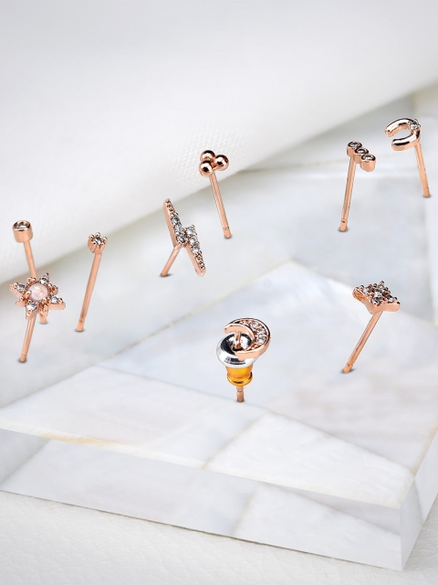 

Accessorize Rose Gold Geometric Drop Earrings