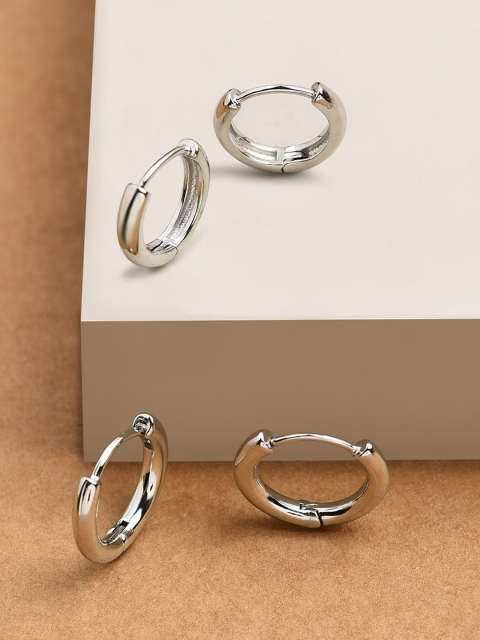 

Accessorize Silver-Toned Circular Hoop Earrings