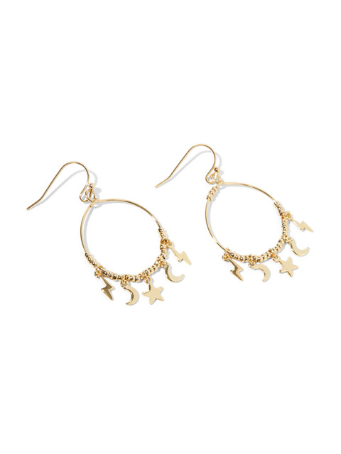 

Accessorize Gold-Toned Star Shaped Drop Earrings