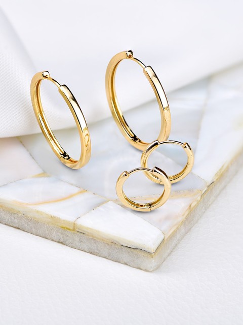 

Accessorize Set Of 2 Gold-Toned Circular Hoop Earrings