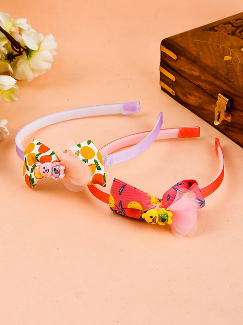 

Silvermerc Designs Girls Pink & White Set of 2 Lace Hairband