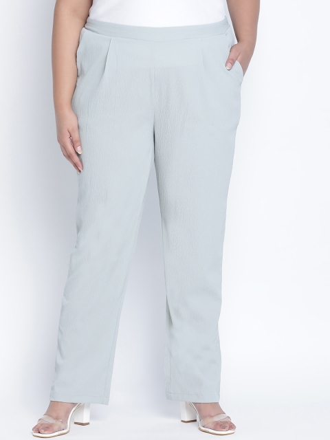 

Oxolloxo Women Grey Pleated Trousers
