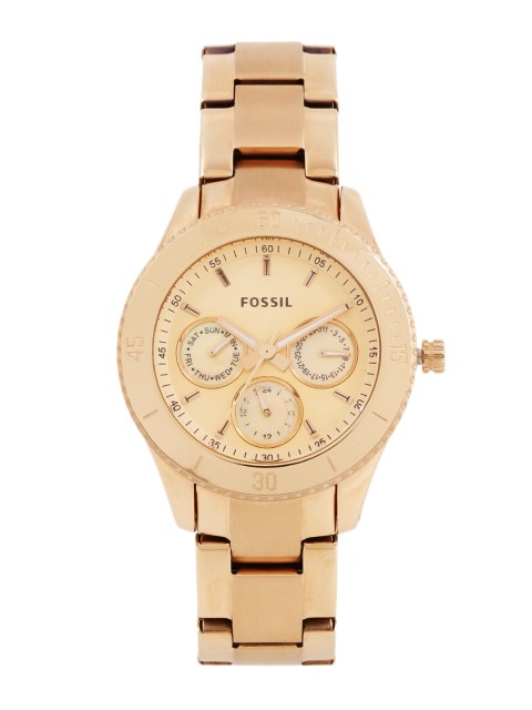 

Fossil Women Rose Gold-Toned Toned Analogue Watch ES2859I
