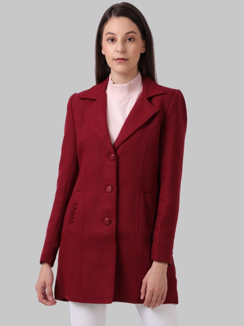 

Park Avenue Woman Women Maroon Longline Tailored Jacket