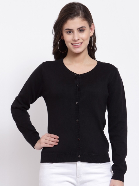 

Juelle Women Black Cotton Cardigan