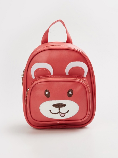 

Ginger by Lifestyle Women Red & White Graphic Printed Backpack