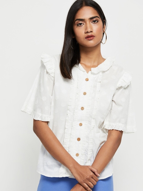 

max White Shirt Style Top