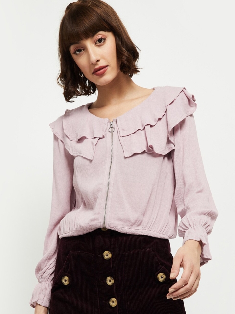 

max Pink Bishop Sleeves Regular Top