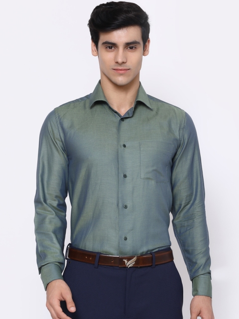 

Blackberrys Men Olive Green Slim Fit Casual Shirt