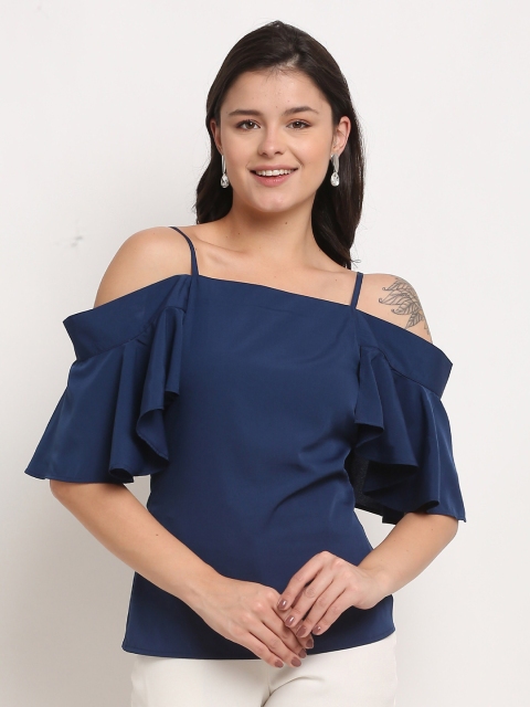 

Roly Poly Navy Blue Regular Top