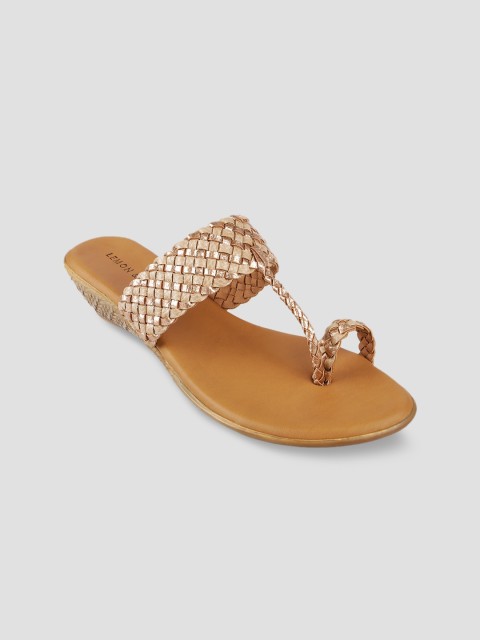 

LEMON & PEPPER Women Beige One Toe Flats