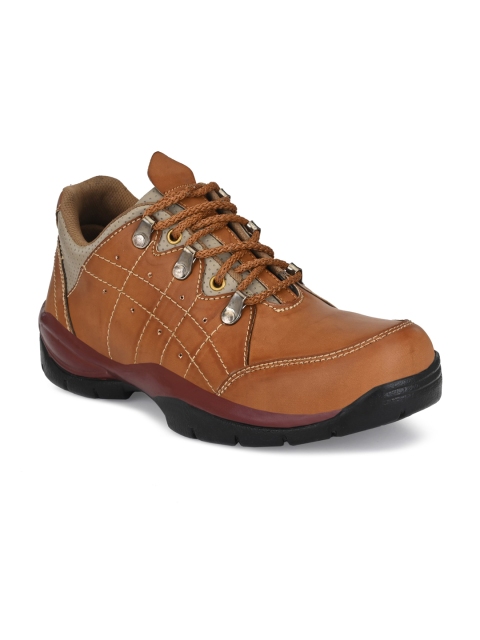 

BUCIK Men Tan Synthetic Leather Smart Casual Sneakers