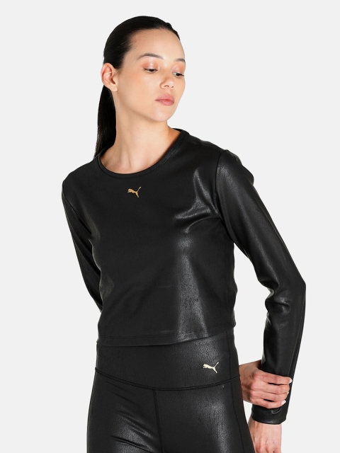 

Puma Women Black T-shirt