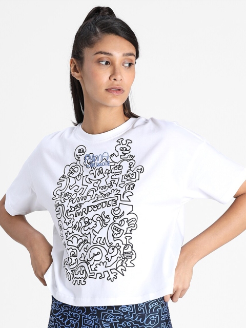 

Puma Women White Printed T-shirt