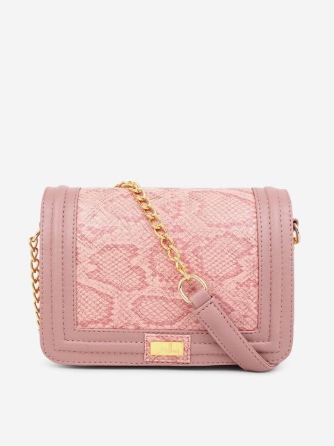 

yelloe Pink Animal Swagger Sling Bag with Cut Work