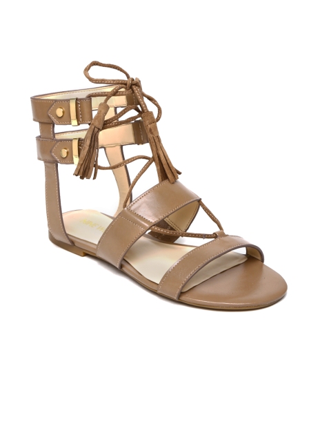 

Nine West Women Brown Gladiators