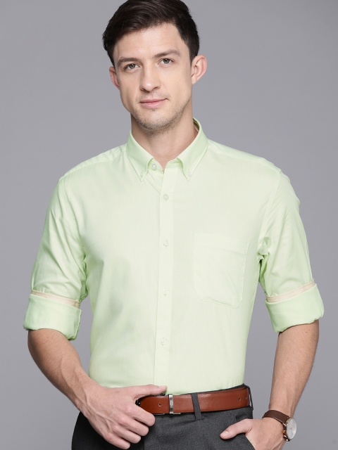 

Louis Philippe Men Green Slim Fit Opaque Casual Shirt