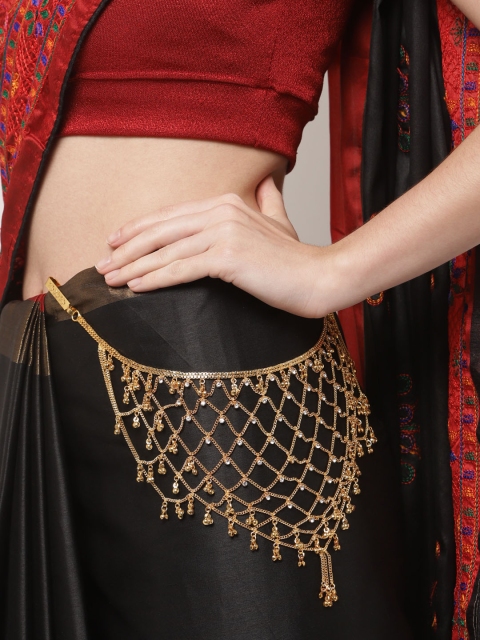 

PANASH Gold-Plated CZ Stoned-Studded Handcrafted Kamarbandh