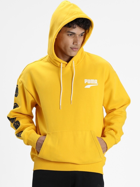 

Puma Unisex Yellow Club Relaxed Fit Hoodie