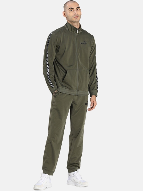 

Puma Men Olive Green Regular Fit Track Suit