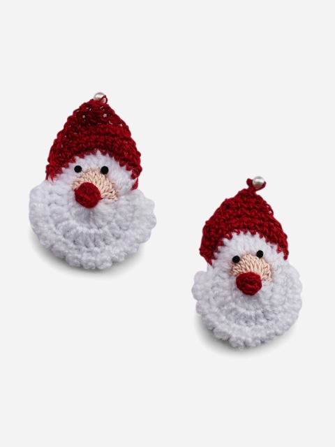 

Woonie Girls Red & White Handmade Set of 2 Tic Tac Hair Clip