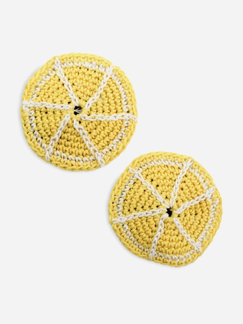 

Woonie Girls Yellow Handmade Set of 2 Tic Tac Hair Clip